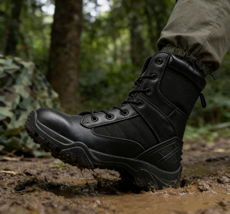 Fashion-Forward Motorcycle Footwear